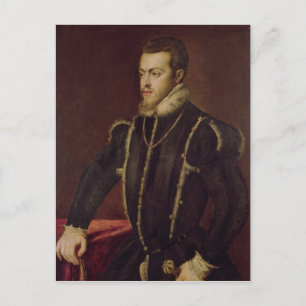Portrait of Philip II of Spain Postcard
