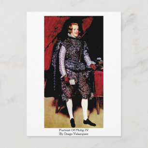 Portrait Of Philip Iv By Diego Velazquez Postcard
