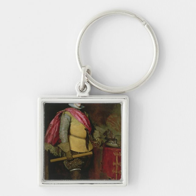 Portrait of Philip IV  of Spain Key Ring (Front)