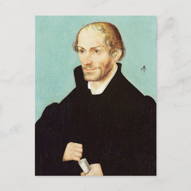 Portrait of Philip Melanchthon, 1537 Postcard (Front)