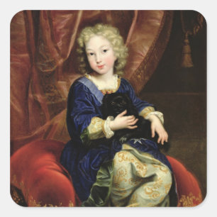Portrait of Philippe de France Square Sticker