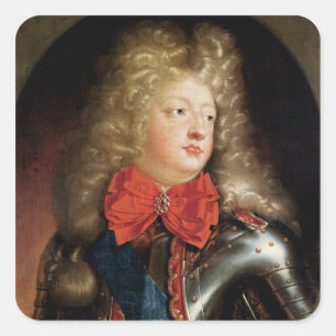Portrait of Philippe d'Orleans Square Sticker