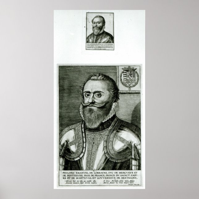 Portrait of Philippe-Emmanuel de Lorraine Poster (Front)