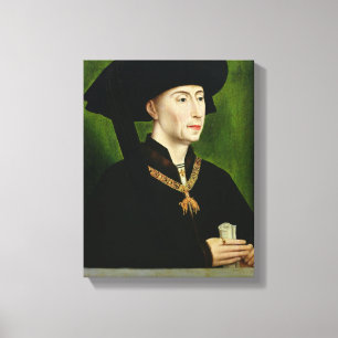 Portrait of Philippe le Bon Duc de Bourgogne Canvas Print
