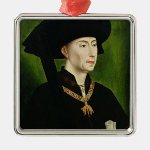 Portrait of Philippe le Bon  Duc de Bourgogne Metal Tree Decoration