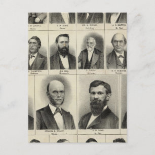 Portrait of Physicians Waste and Gaskill Postcard