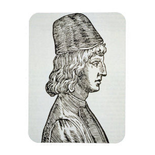 Portrait of Pico della Mirandola (1463-94), from ' Magnet