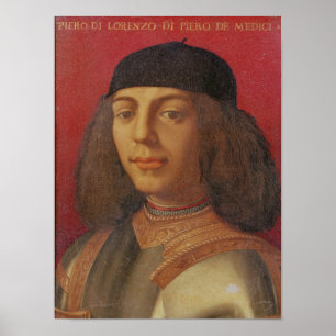 Portrait of Piero di Lorenzo de Medici Poster