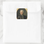 Portrait of Pierre Augustin Caron de Square Sticker (Bag)