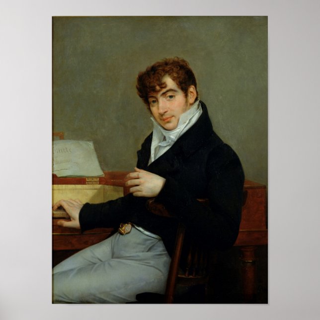 Portrait of Pierre Zimmermann  1808 Poster (Front)
