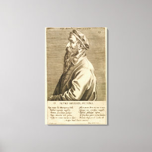 Portrait of Pieter Brueghel the Elder (c.1527/8-69 Canvas Print