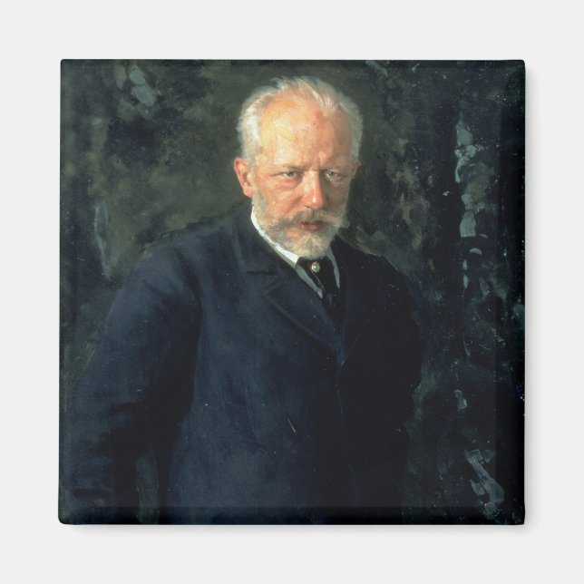 Portrait of Piotr Ilyich Tchaikovsky Magnet (Front)