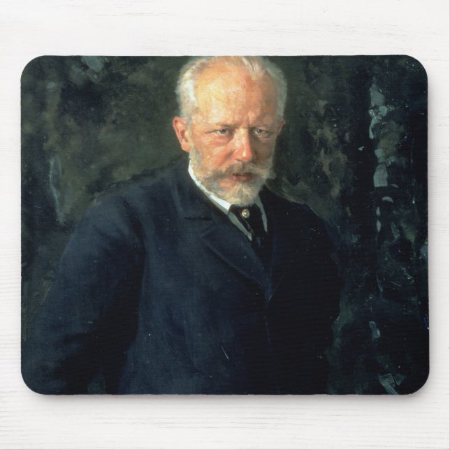 Portrait of Piotr Ilyich Tchaikovsky Mouse Mat (Front)