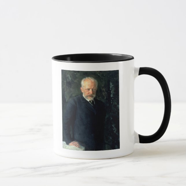 Portrait of Piotr Ilyich Tchaikovsky Mug (Right)