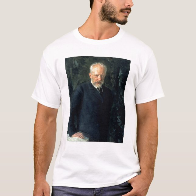 Portrait of Piotr Ilyich Tchaikovsky T-Shirt (Front)
