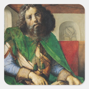 Portrait of Plato c.1475 Square Sticker
