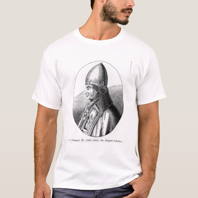 Portrait of Pope Gregory IX T-Shirt (Front)