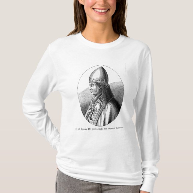 Portrait of Pope Gregory IX T-Shirt (Front)