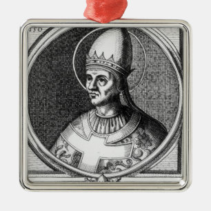 Portrait of Pope Gregory VII Metal Tree Decoration