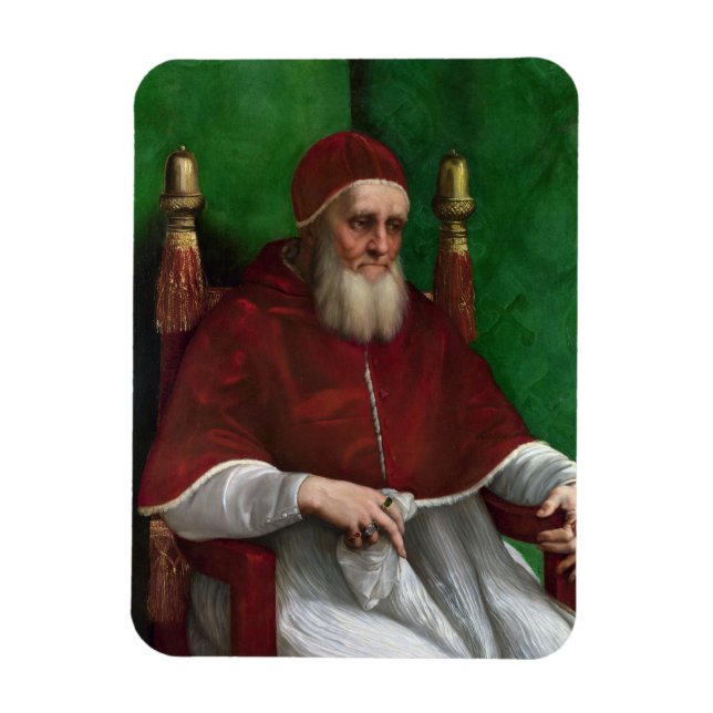 Portrait of Pope Julius II (by Raphael) Magnet (Vertical)