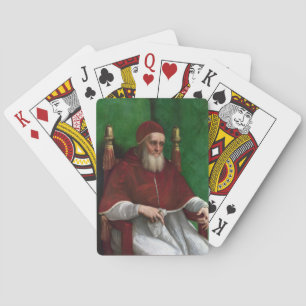 Portrait of Pope Julius II (by Raphael) Playing Cards