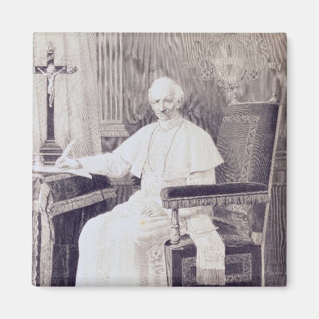 Portrait of Pope Leo XIII Magnet (Front)