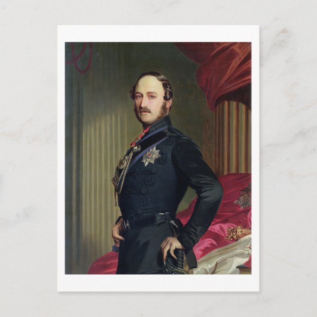 Portrait of Prince Albert (1819-61) 1859 (oil on c Postcard (Front)