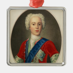 Portrait of Prince Charles Edward Metal Tree Decoration