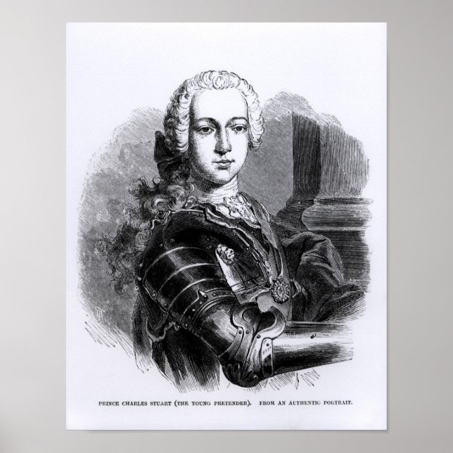 Portrait of Prince Charles Edward Stuart Poster (Front)