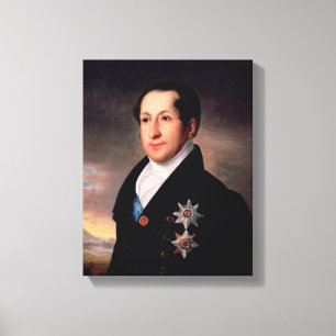 Portrait of Prince Sergej Golitsyn , post 1828 Canvas Print