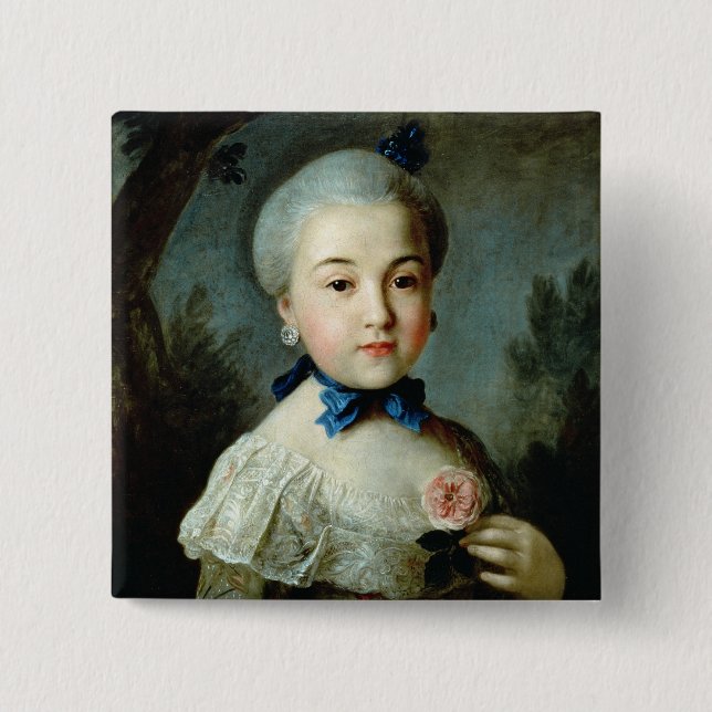 Portrait of Princess Charlotte Sophia 15 Cm Square Badge (Front)