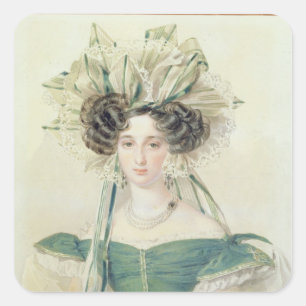 Portrait of Princess Elizabeth Vorontsova Square Sticker