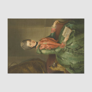 Portrait of Princess Frederika by Johann Ziesenis Tissue Paper