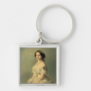 Portrait of Princess of Baden, 1856 Key Ring