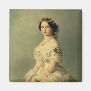 Portrait of Princess of Baden, 1856 Magnet
