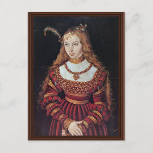 Portrait Of Princess Sybille Of Cleves As A Bride Postcard
