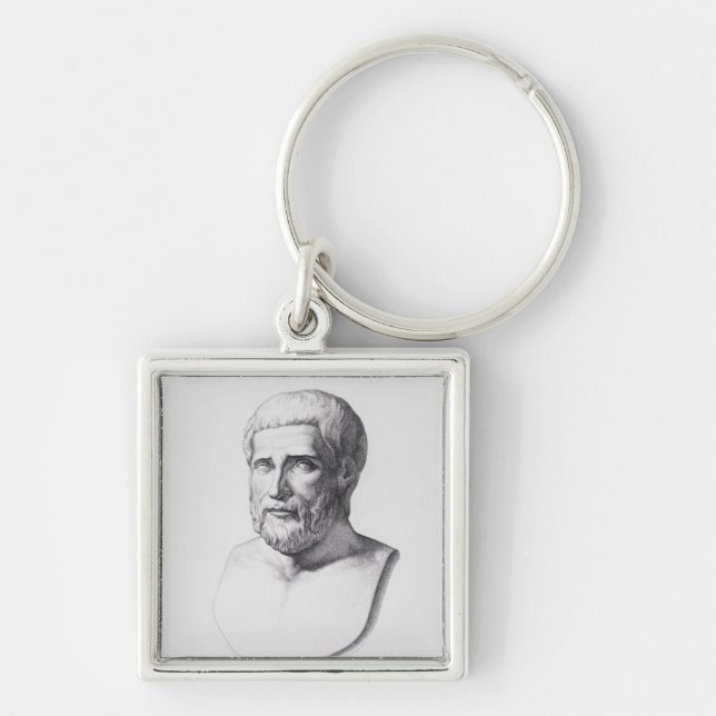 Portrait of Pythagoras Key Ring (Front)