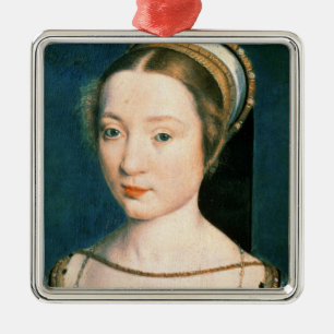 Portrait of Queen Claude Metal Tree Decoration