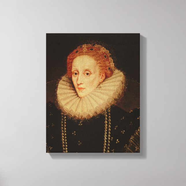 Portrait of Queen Elizabeth I Canvas Print (Front)