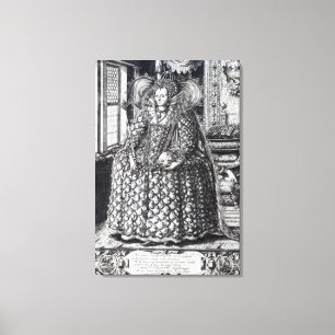 Portrait of Queen Elizabeth I Canvas Print