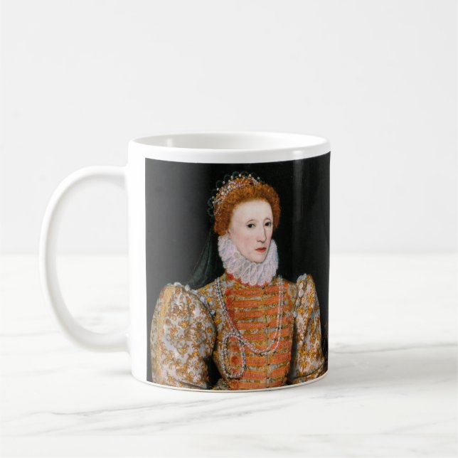 Portrait of Queen Elizabeth I of England Coffee Mug (Left)