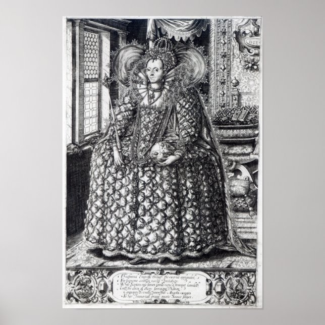 Portrait of Queen Elizabeth I Poster (Front)