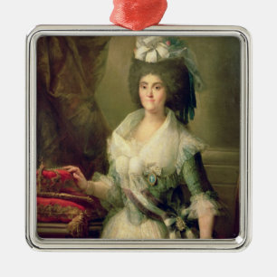 Portrait of Queen Maria Luisa Metal Tree Decoration