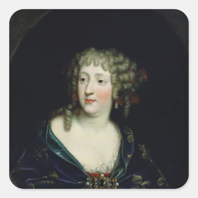Portrait of Queen Marie-Therese of France Square Sticker (Front)