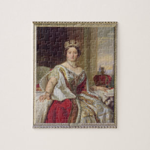 Portrait of Queen Victoria (1819-1901) 1859 (oil o Jigsaw Puzzle