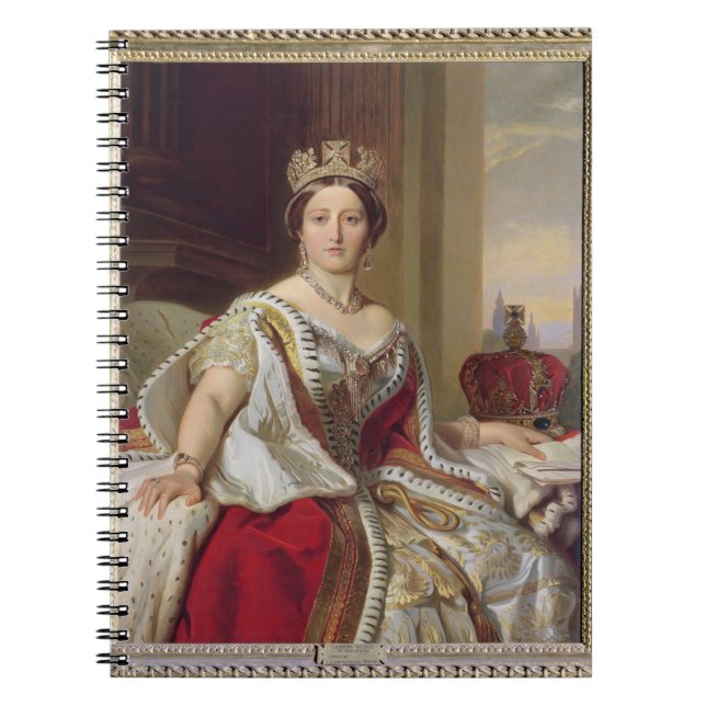 Portrait of Queen Victoria (1819-1901) 1859 (oil o Notebook (Front)