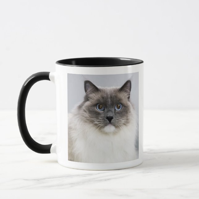 Portrait of Ragdoll cat Mug (Left)