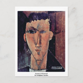 Portrait Of Raymond By Modigliani Amedeo Postcard