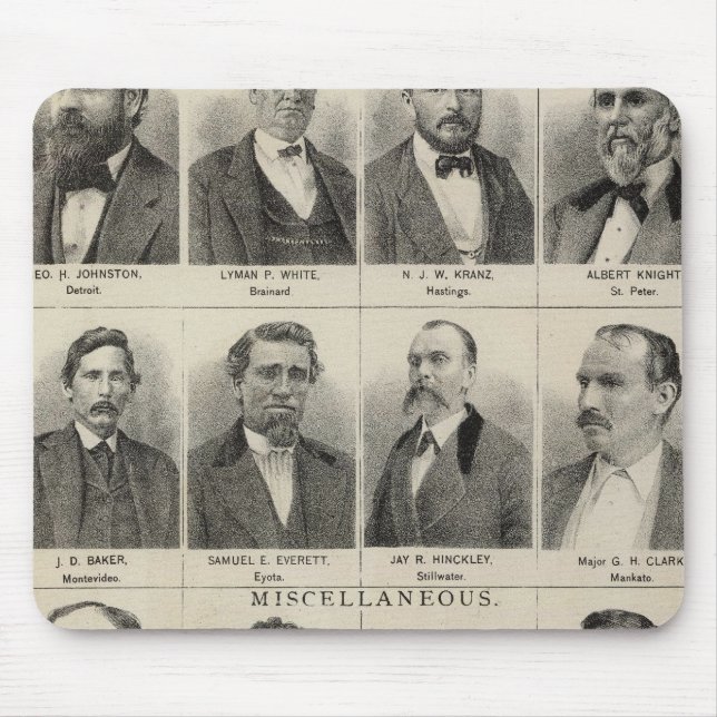 Portrait of Real Estate Dealers, Minnesota Mouse Mat (Front)
