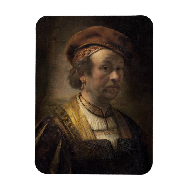Portrait of Rembrandt, 1650 (oil on canvas) Magnet (Vertical)